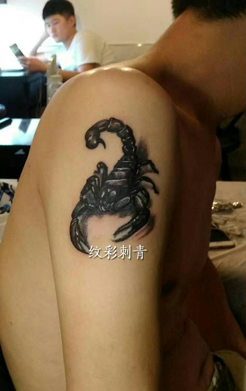 南京纹身,蝎子纹身修改案例
